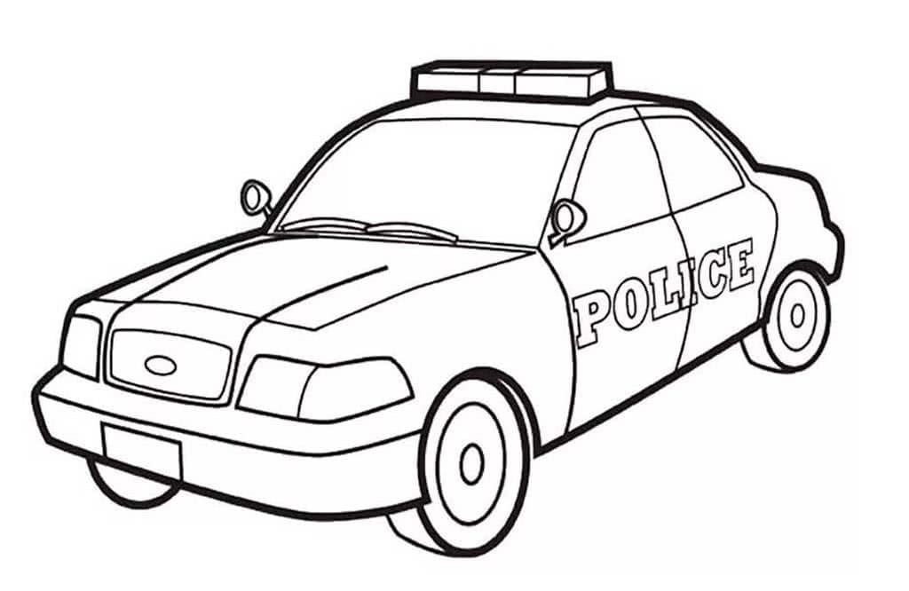 Раскраски Полицейские машины