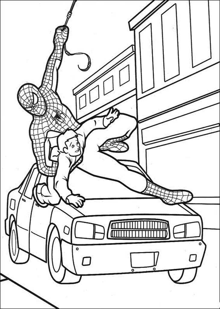 Раскраски Человек-паук (Spiderman)