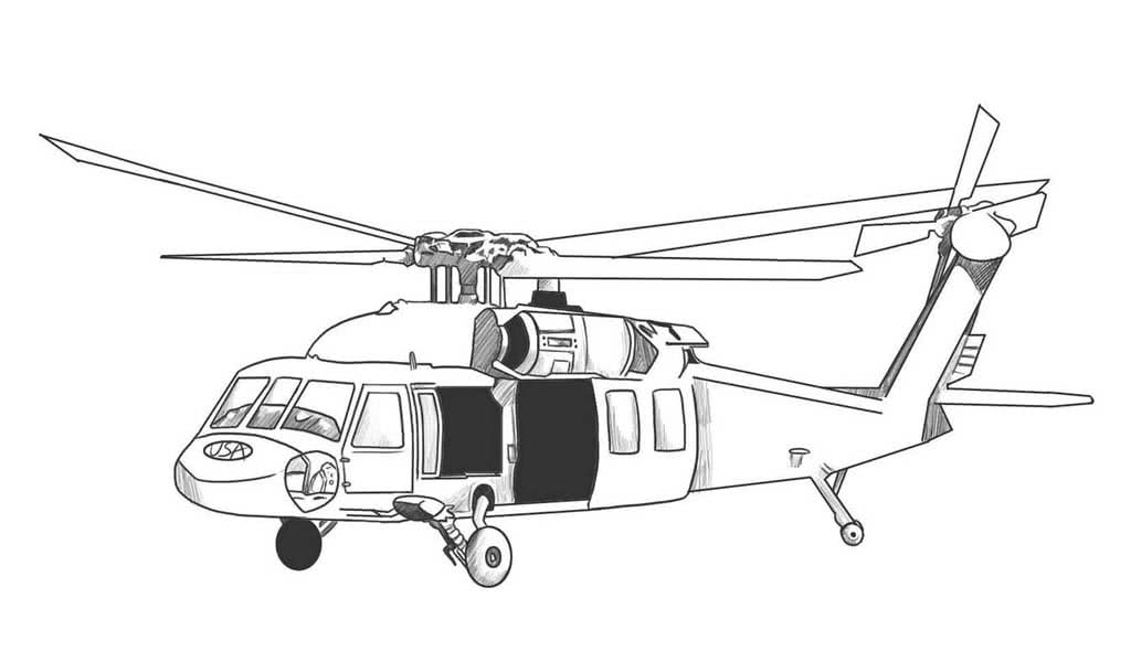 Раскраски Вертолёты