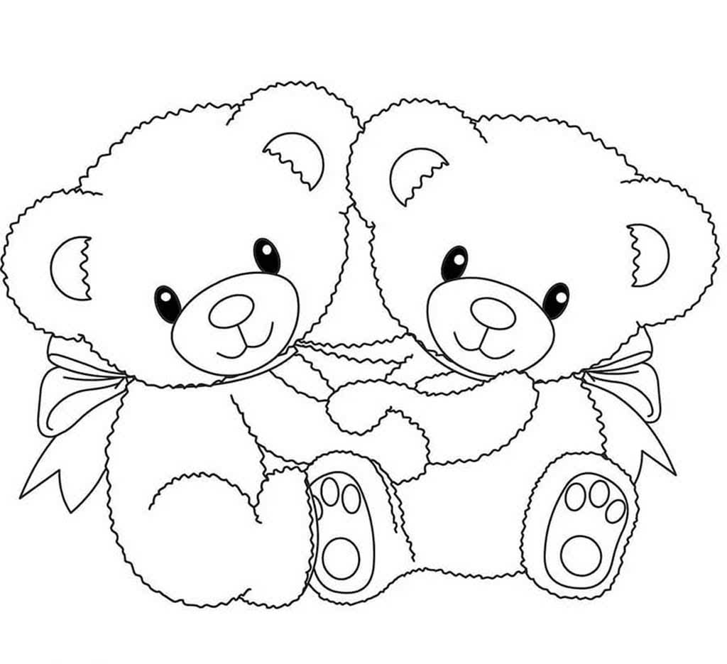 Раскраски Мишки Тедди (Teddy Bears)