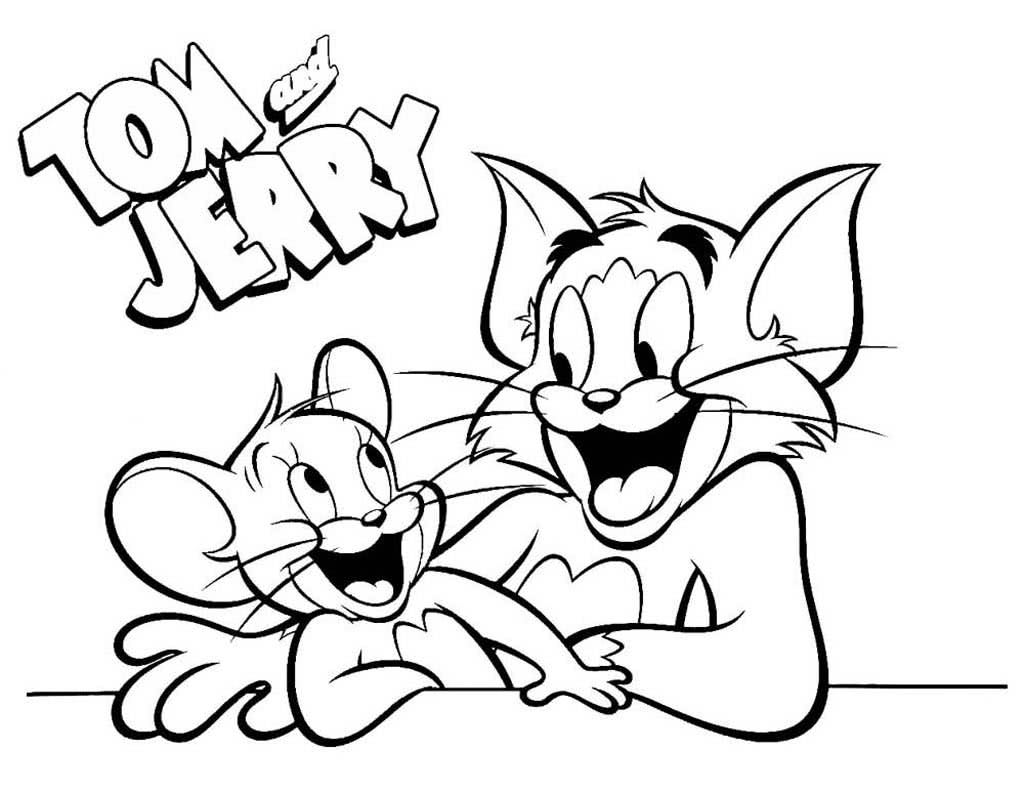 Раскраски Том и Джери