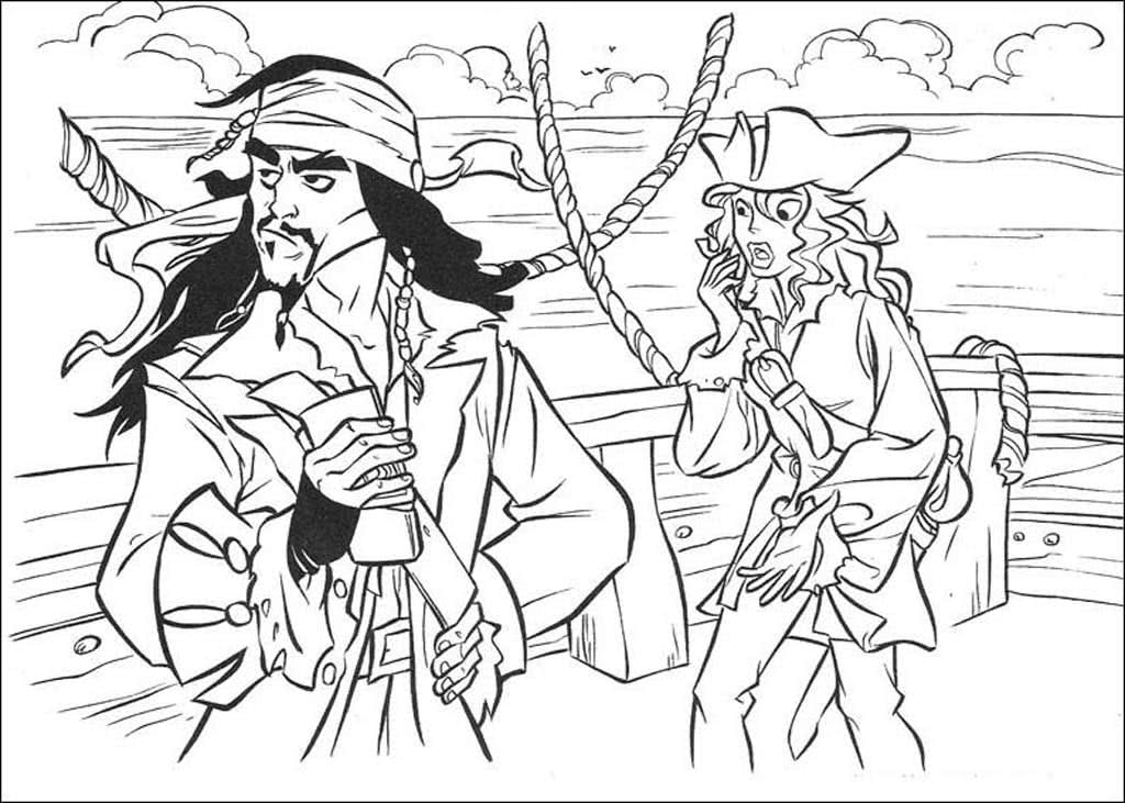 Раскраски Пираты