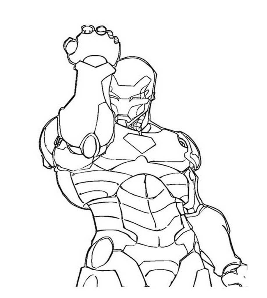 Раскраски Железный человек (Iron man)