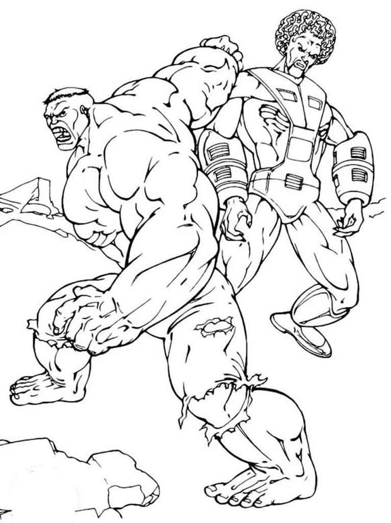 Раскраски Халк (Hulk)