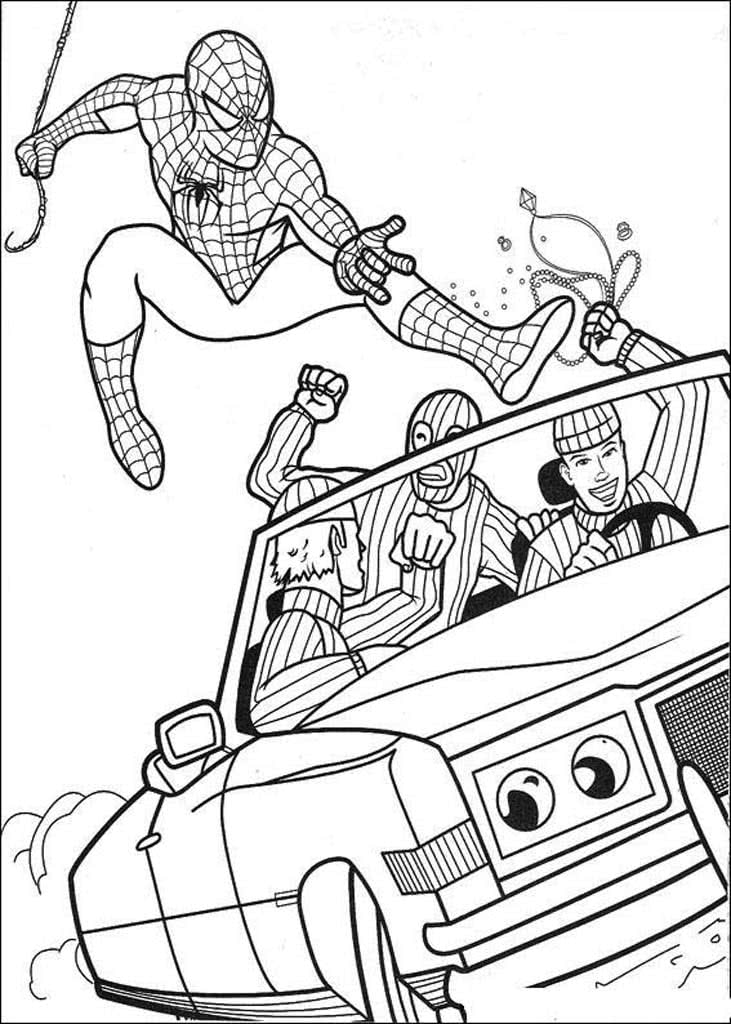 Раскраски Человек-паук (Spiderman)