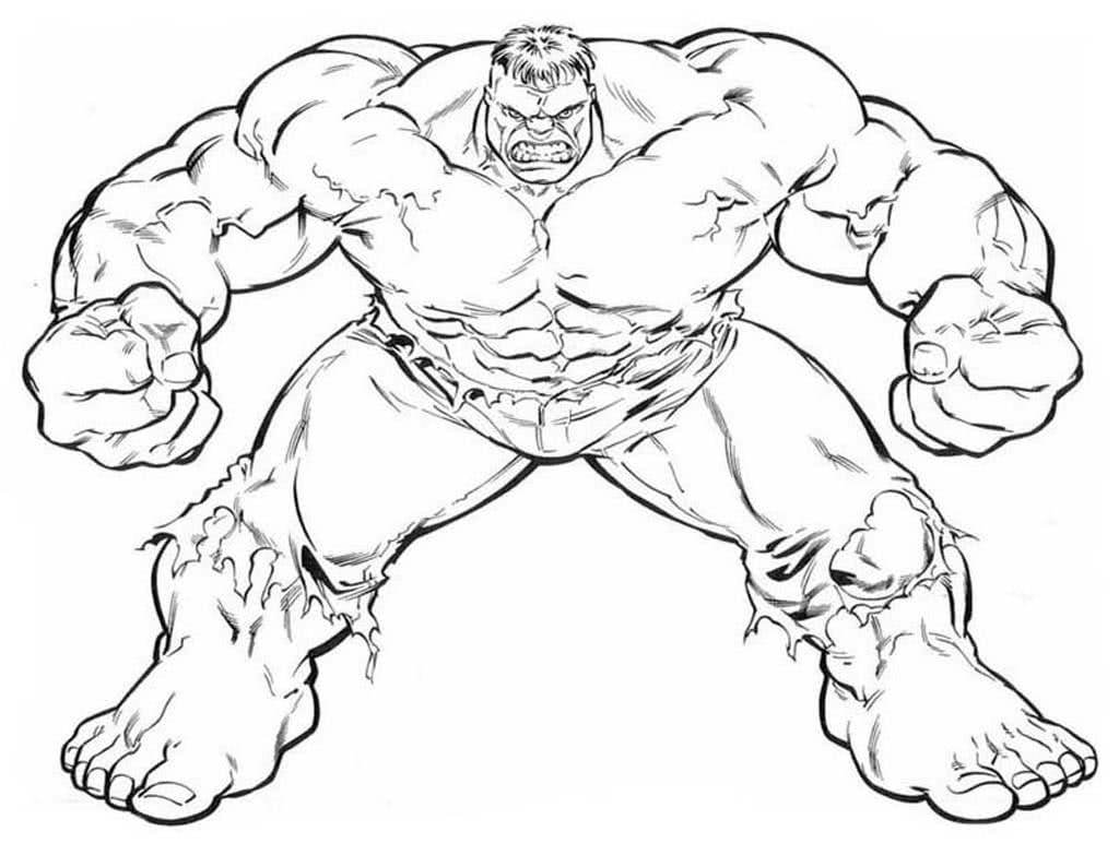 Раскраски Халк (Hulk)